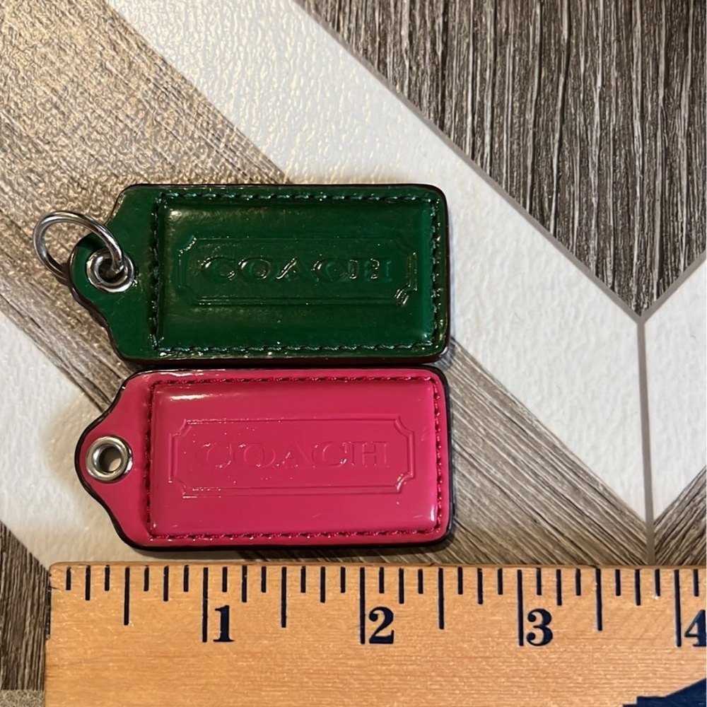 2 Coach patent hang tags 2 1/2”